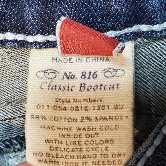 Stetson ladies jeans sz. 10 rodeo western boot cut, 30" Inseam - Picture 6 of 6